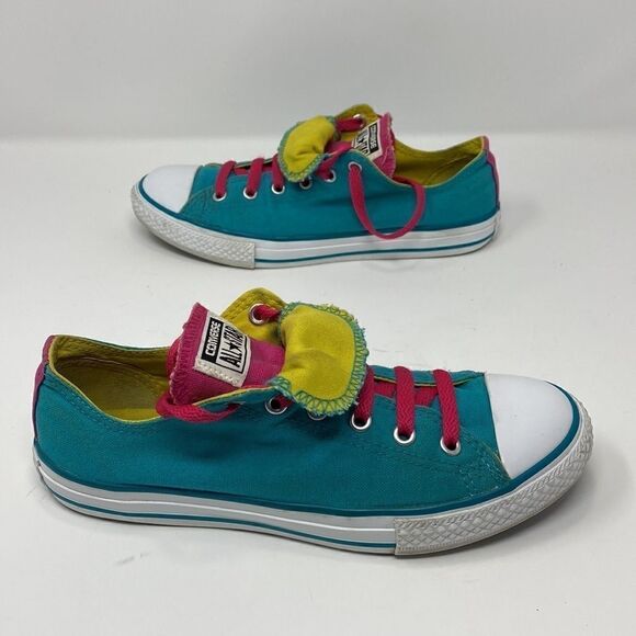 Converse Chuck Taylor All Star Colour Block Double Tongue Sneakers - Picture 4 of 13